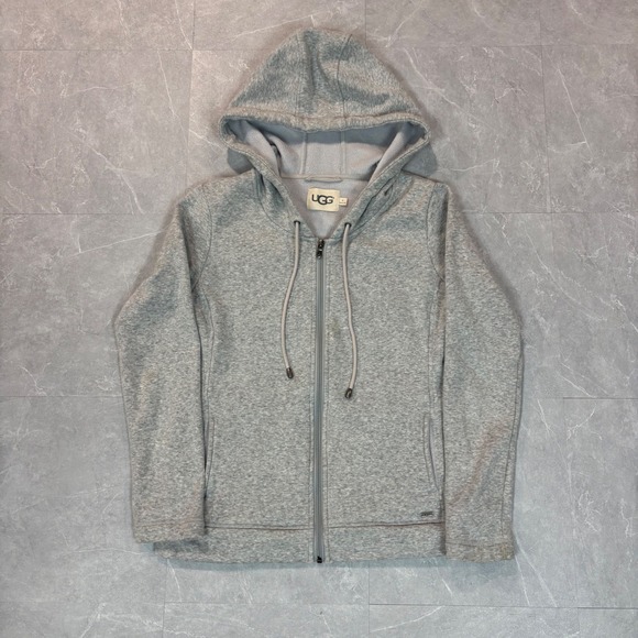 UGG Tops - UGG Women Grey Heather Full Zip Fleece Lined Hoodie Sweatshirt Size M